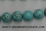 CWB558 15.5 inches 12mm round howlite turquoise beads wholesale