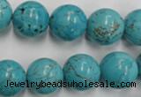 CWB559 15.5 inches 14mm round howlite turquoise beads wholesale