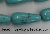 CWB680 15.5 inches 13*30mm teardrop howlite turquoise beads wholesale