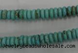 CWB684 15.5 inches 3*8mm rondelle howlite turquoise beads wholesale