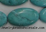 CWB738 15.5 inches 20*36mm oval howlite turquoise beads wholesale