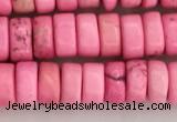 CWB837 15.5 inches 3*6mm tyre howlite turquoise beads wholesale