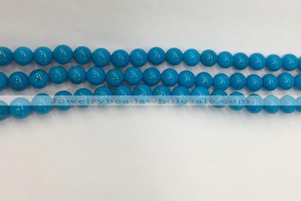 CWB858 15.5 inches 6mm round howlite turquoise beads wholesale