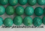 CWB869 15.5 inches 4mm round howlite turquoise beads wholesale