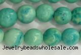 CWB875 15.5 inches 4mm round howlite turquoise beads wholesale