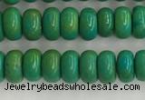 CWB898 15.5 inches 2*4mm rondelle howlite turquoise beads