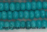 CWB901 15.5 inches 2*4mm faceted rondelle howlite turquoise beads