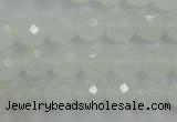 CWH04 15.5 inches 10mm faceted round white jade beads wholesale