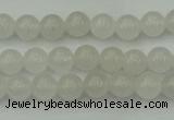 CWH50 15.5 inches 4mm round white jade beads wholesale