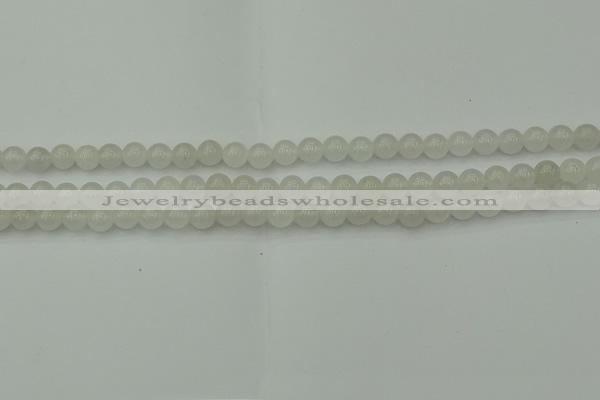 CWH50 15.5 inches 4mm round white jade beads wholesale