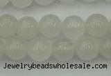 CWH52 15.5 inches 8mm round white jade beads wholesale