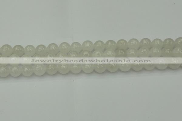 CWH53 15.5 inches 10mm round white jade beads wholesale