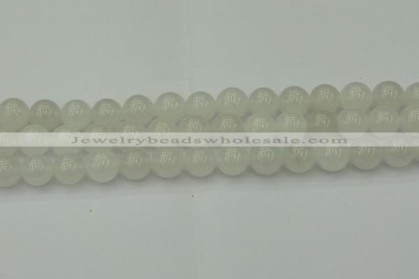 CWH55 15.5 inches 14mm round white jade beads wholesale