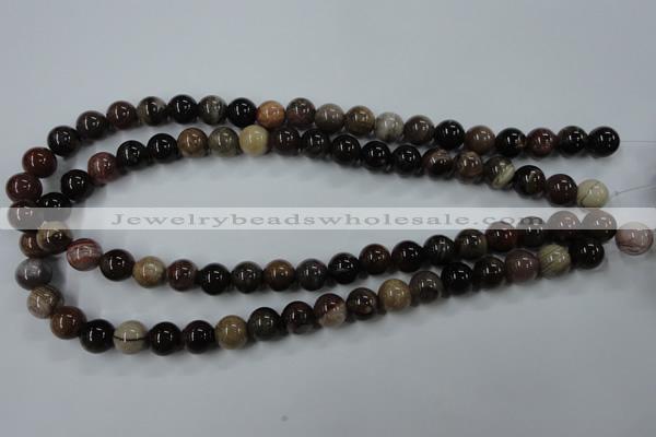 CWJ203 15.5 inches 10mm round wood jasper gemstone beads wholesale