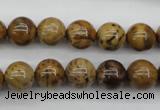 CWJ253 15.5 inches 10mm round wood jasper gemstone beads wholesale