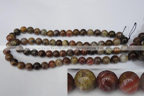 CWJ272 15.5 inches 8mm round wood jasper gemstone beads wholesale