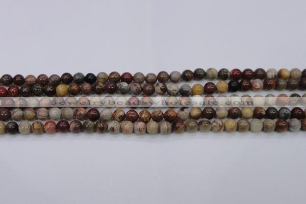 CWJ401 15.5 inches 6mm round wood jasper gemstone beads wholesale