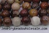 CWJ402 15.5 inches 8mm round wood jasper gemstone beads wholesale