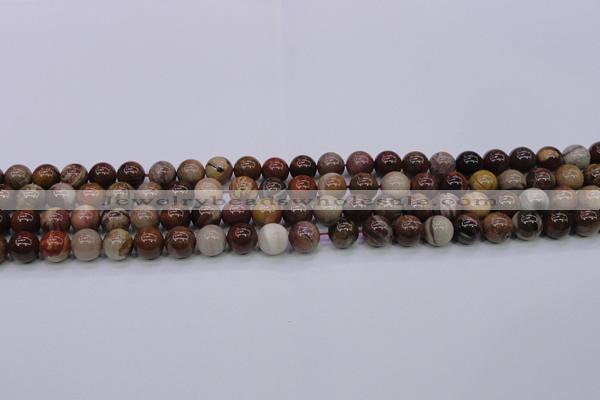 CWJ402 15.5 inches 8mm round wood jasper gemstone beads wholesale