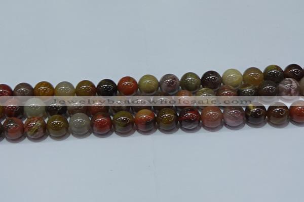 CWJ504 15.5 inches 12mm round Xinjiang wood jasper beads wholesale