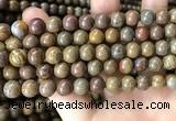 CWJ564 15.5 inches 8mm round wood jasper beads wholesale