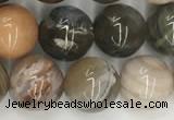 CWJ577 15.5 inches 10mm round wood jasper beads wholesale