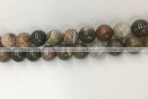 CWJ579 15.5 inches 14mm round wood jasper beads wholesale