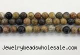 CWJ584 15.5 inches 12mm round wooden jasper beads wholesale