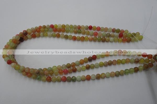 CXJ111 15.5 inches 6mm round dyed New jade beads wholesale