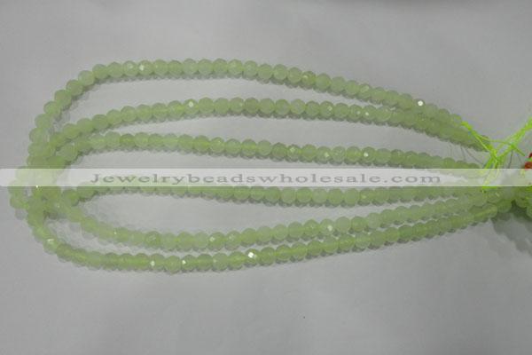 CXJ151 15.5 inches 6mm faceted round New jade beads wholesale