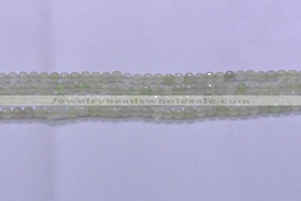 CXJ218 15.5 inches 6mm faceted round New jade beads wholesale