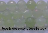 CXJ220 15.5 inches 10mm faceted round New jade beads wholesale