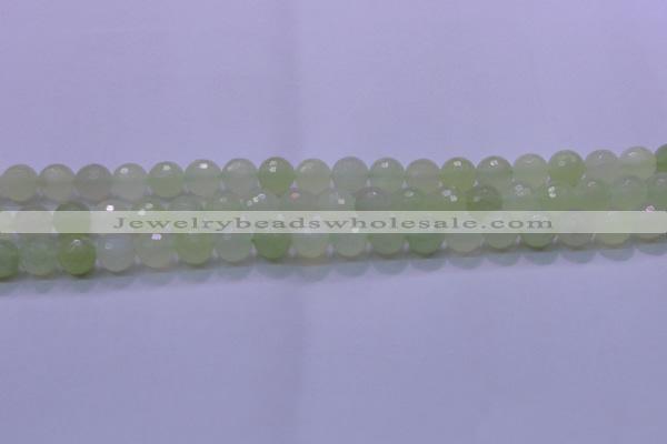 CXJ220 15.5 inches 10mm faceted round New jade beads wholesale