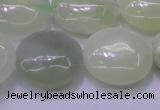 CXJ228 15.5 inches 25mm flat round New jade beads wholesale