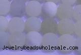 CXJ302 15.5 inches 8mm round matte New jade beads wholesale