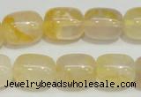 CYC15 15.5 inches 14*17mm drum yellow crystal quartz beads