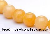 CYJ04 16 inches 10mm round yellow jade gemstone beads Wholesale