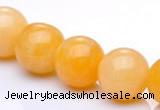 CYJ07 16mm round 16 inches yellow jade gemstone beads Wholesale