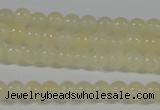 CYJ159 15.5 inches 4mm round yellow jade beads wholesale