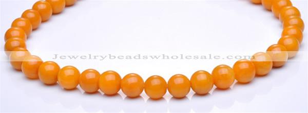 CYJ17 18mm round 16 inches yellow jade gemstone beads Wholesale