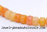 CYJ25 5*6mm rondelle yellow jade gemstone beads Wholesale