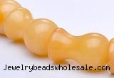 CYJ26 12*20mm lamp shape yellow jade gemstone beads Wholesale