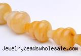 CYJ27 6*10mm calabash yellow jade gemstone beads Wholesale