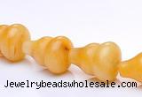 CYJ28 9*13mm calabash yellow jade gemstone beads Wholesale