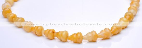 CYJ28 9*13mm calabash yellow jade gemstone beads Wholesale