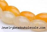 CYJ34 16 inch 10*14mm rice yellow jade gemstone beads Wholesale