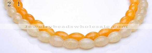 CYJ34 16 inch 10*14mm rice yellow jade gemstone beads Wholesale