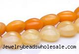 CYJ38 16 inch 14*14mm heart yellow jade gemstone beads Wholesale