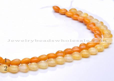 CYJ38 16 inch 14*14mm heart yellow jade gemstone beads Wholesale