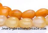 CYJ39 16 inch 20*20mm heart yellow jade gemstone beads Wholesale